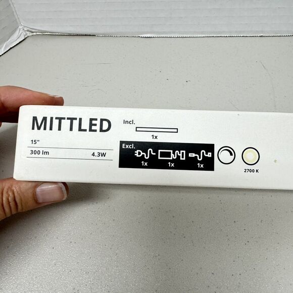 IKEA MITTLED LED kitchen cntrtp lighting strip, dimmable white 15" 104.554.34 - Picture 4 of 6